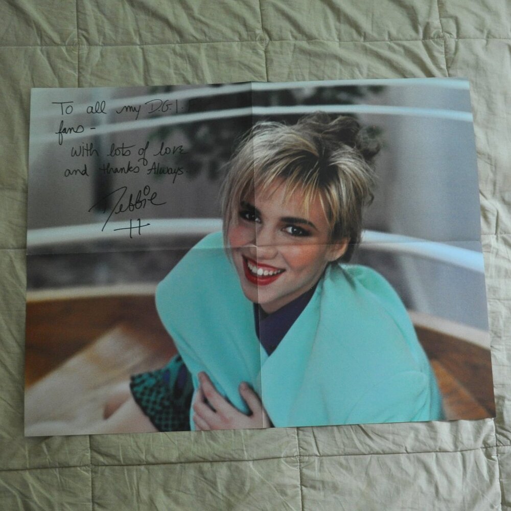 Debbie Gibson rare fan club poster 1990 color quarter fold D.G.I.F. DGIF